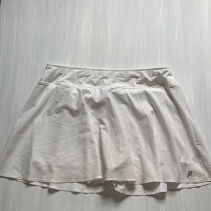 Prince white tennis skirt